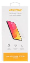 Защитное стекло для экрана Digma для Apple iPhone 12/12 Pro