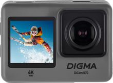 Экшн-камера Digma DiCam 870, серый