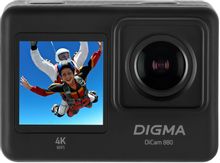 Экшн-камера Digma DiCam 880 (внешний микрофон/пульт ДУ), черный