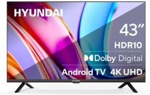 Телевизор Hyundai H-LED43BU7006 4K Ultra HD, СМАРТ ТВ, Android TV, черный