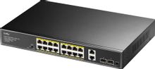 Коммутатор CUDY GS1018PS2, неуправляемый