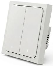 Умный выключатель ЯНДЕКС YNDX-00532, двухклавишный, белый