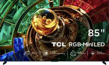 Телевизор TCL 85RM9L QLED, 4K Ultra HD, СМАРТ ТВ, Google TV, черный