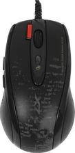 Мышь проводная A4TECH V-Track F5, USB, черный и рисунок